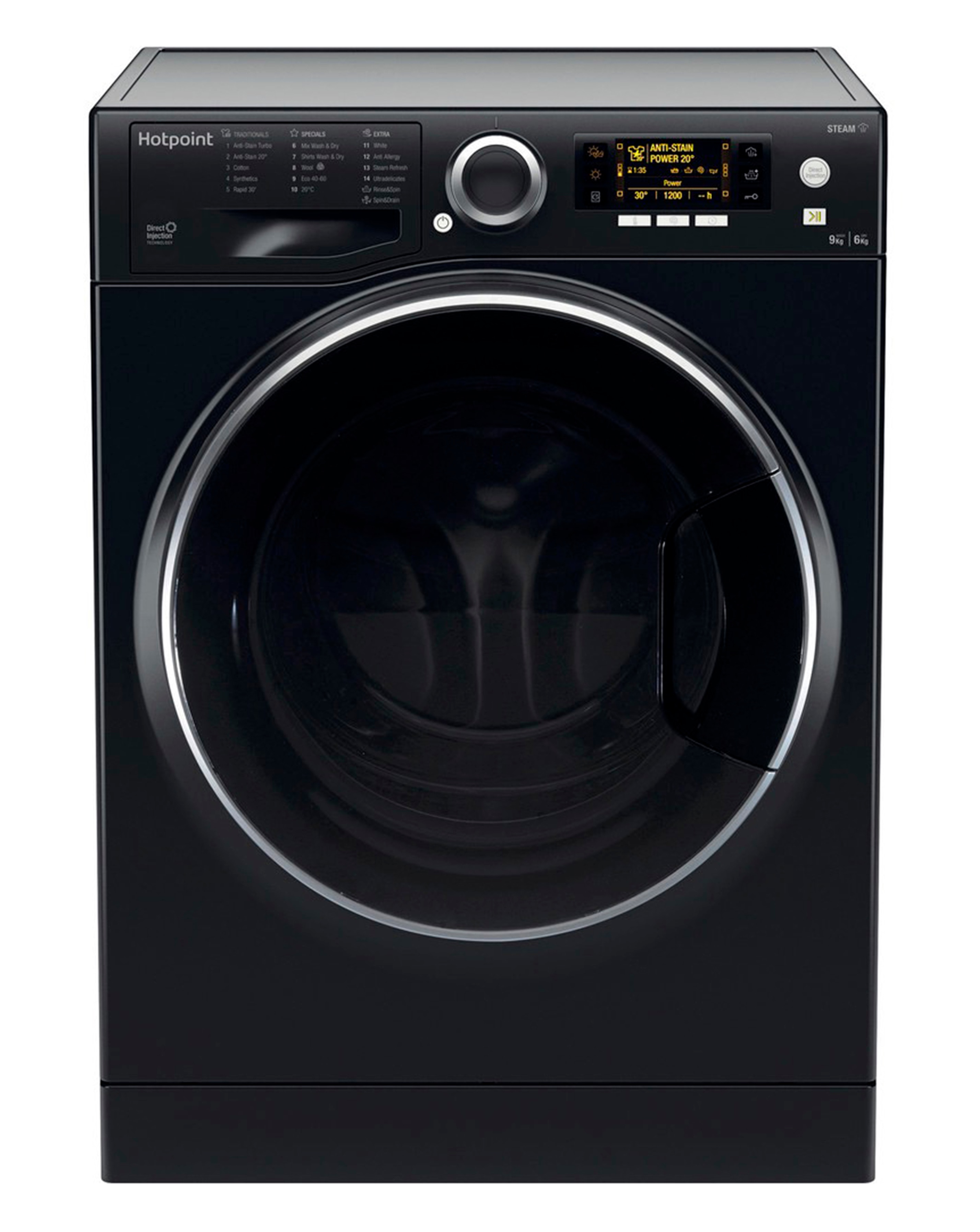 Hotpoint RD966JKDUKN Washer Dryer Black