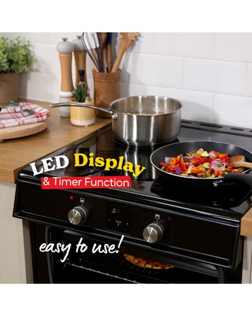 Russell Hobbs RH60EDOIH6011B Double Electric Cooker Induction Hob Black Install