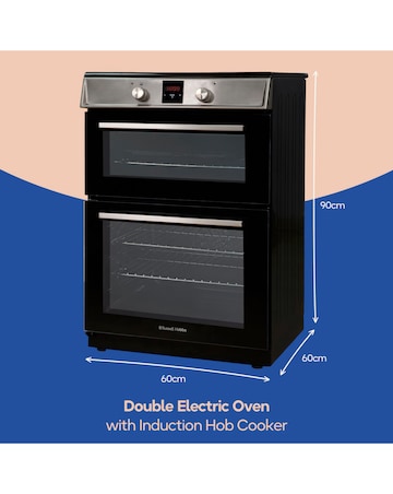 Russell Hobbs RH60EDOIH6011SS Double Electric Cook Induction Hob Silver Install
