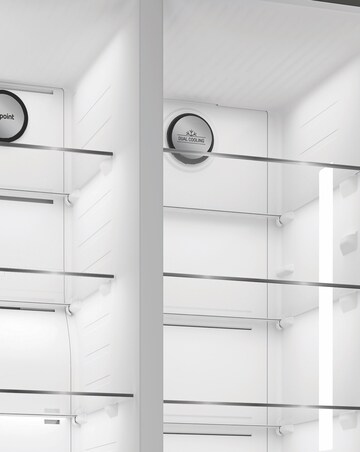 Hotpoint HPG2 6592 XP4UK Dual No Frost American Fridge Freezer Silver + Install