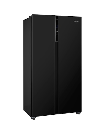 Russell Hobbs RH90AFF201B Slim American Fridge Freezer Black + Install