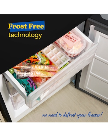 Russell Hobbs RH186FFF60B Frost Free Fridge Freezer Black + Install