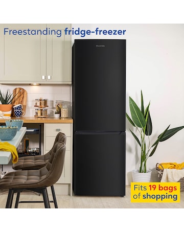 Russell Hobbs RH186FFF60B Frost Free Fridge Freezer Black + Install