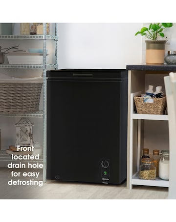 Abode A142CF0E1B Chest Freezer 142L Black + Install