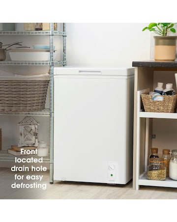 Abode A142CF0E1W Chest Freezer 142L White + Install