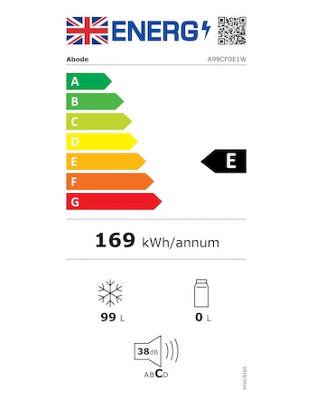 Abode A99CF0E1W Chest Freezer 99L White + Install