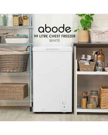 Abode A99CF0E1W Chest Freezer 99L White + Install