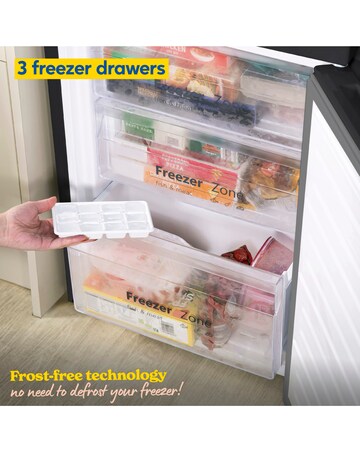 Russell Hobbs RH180FFFF551E1BWD Fridge Freezer Water Dispenser Black + Install