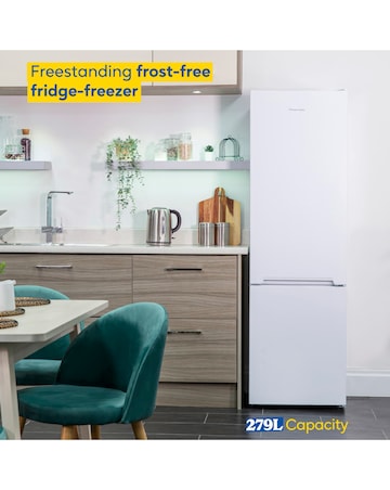 Russell Hobbs RH180FFFF551E1W Frost-Free Fridge Freezer White + Install