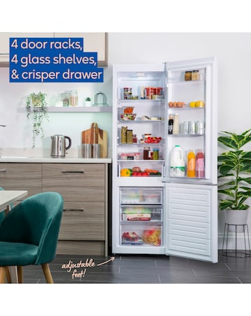 Russell Hobbs RH180FFFF551E1W Frost-Free Fridge Freezer White + Install