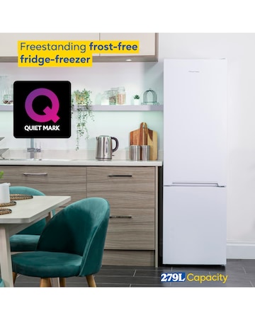 Russell Hobbs RH180FFFF551E1W Frost-Free Fridge Freezer White + Install