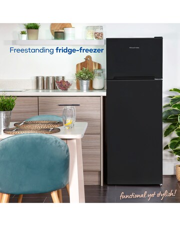 Russell Hobbs RH144TMFF541E1B Frost-Free Fridge Freezer Black + Install