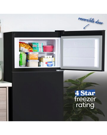 Russell Hobbs RH144TMFF541E1B Frost-Free Fridge Freezer Black + Install