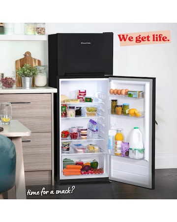 Russell Hobbs RH144TMFF541E1B Frost-Free Fridge Freezer Black + Install
