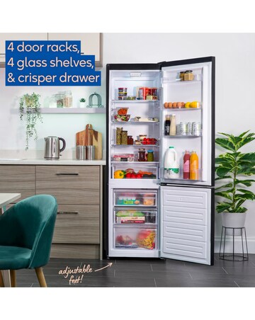 Russell Hobbs RH180FFFF551E1B Frost-Free Fridge Freezer Black + Install