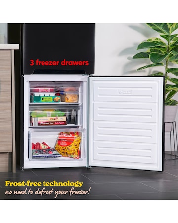 Russell Hobbs RH180FFFF551E1B Frost-Free Fridge Freezer Black + Install