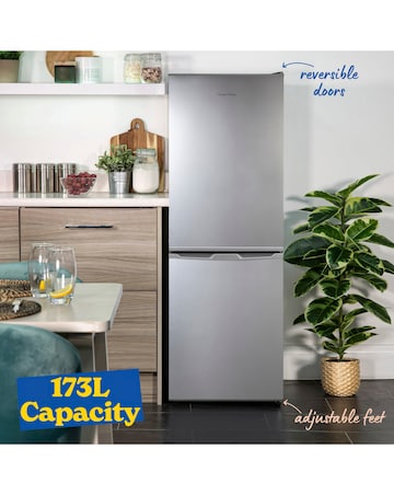 Russell Hobbs RH145FF501E1S Fridge Freezer Stainless Steel + Install