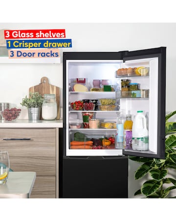 Russell Hobbs RH145FF501E1B 50cm Fridge Freezer Black + Install