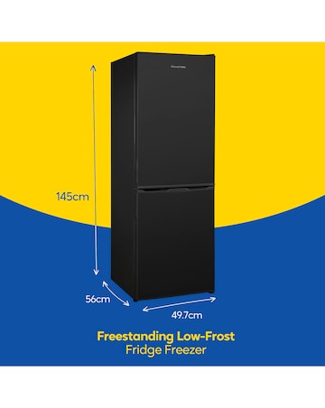 Russell Hobbs RH145FF501E1B 50cm Fridge Freezer Black + Install