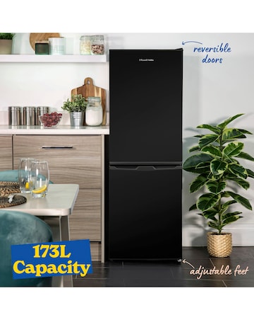 Russell Hobbs RH145FF501E1B 50cm Fridge Freezer Black + Install