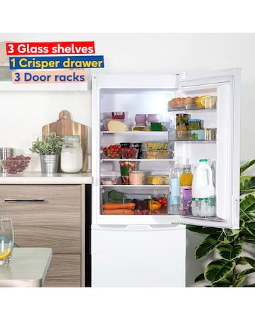 Russell Hobbs RH145FF501E1W 50cm Fridge Freezer White + Install