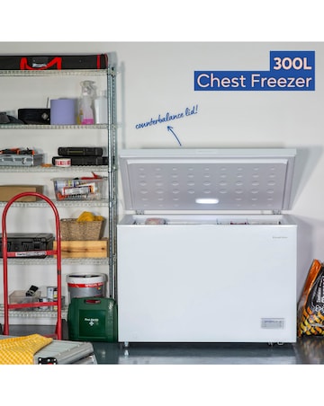 Russell Hobbs RH300CF201W 300L Chest Freezer White + Install
