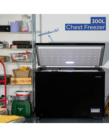 Russell Hobbs RH300CF201B 300L Chest Freezer Black + Install