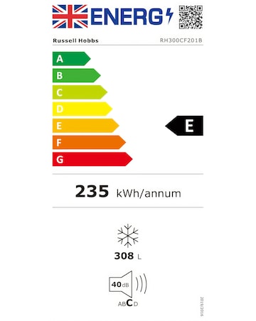 Russell Hobbs RH300CF201B 300L Chest Freezer Black + Install