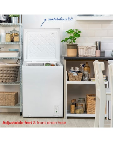 Russell Hobbs RH142CF0E1W Chest Freezer - White + Install