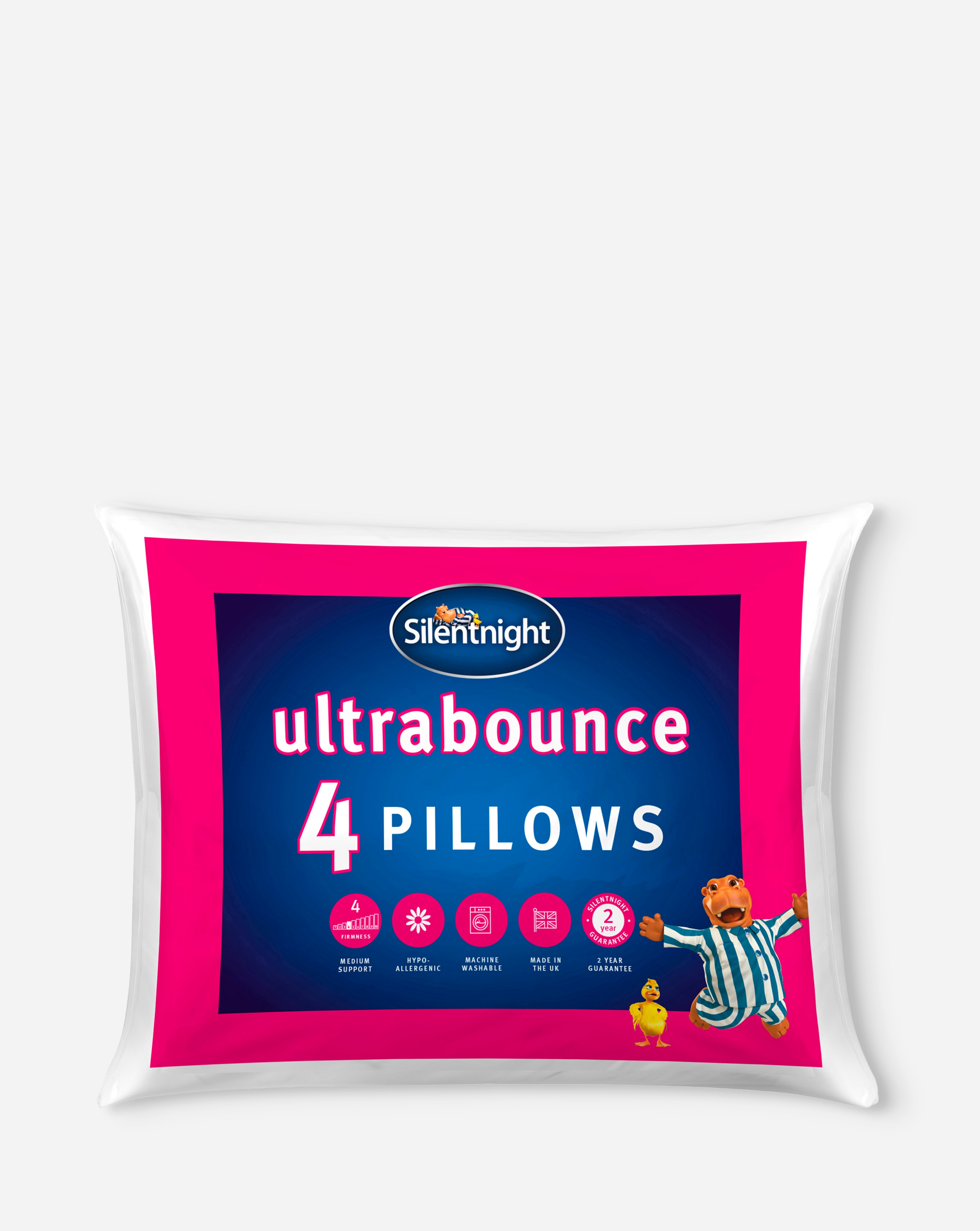 Silentnight Ultrabounce Pack 4 Pillows
