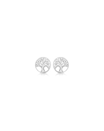 Sterling Silver Tree Earrings