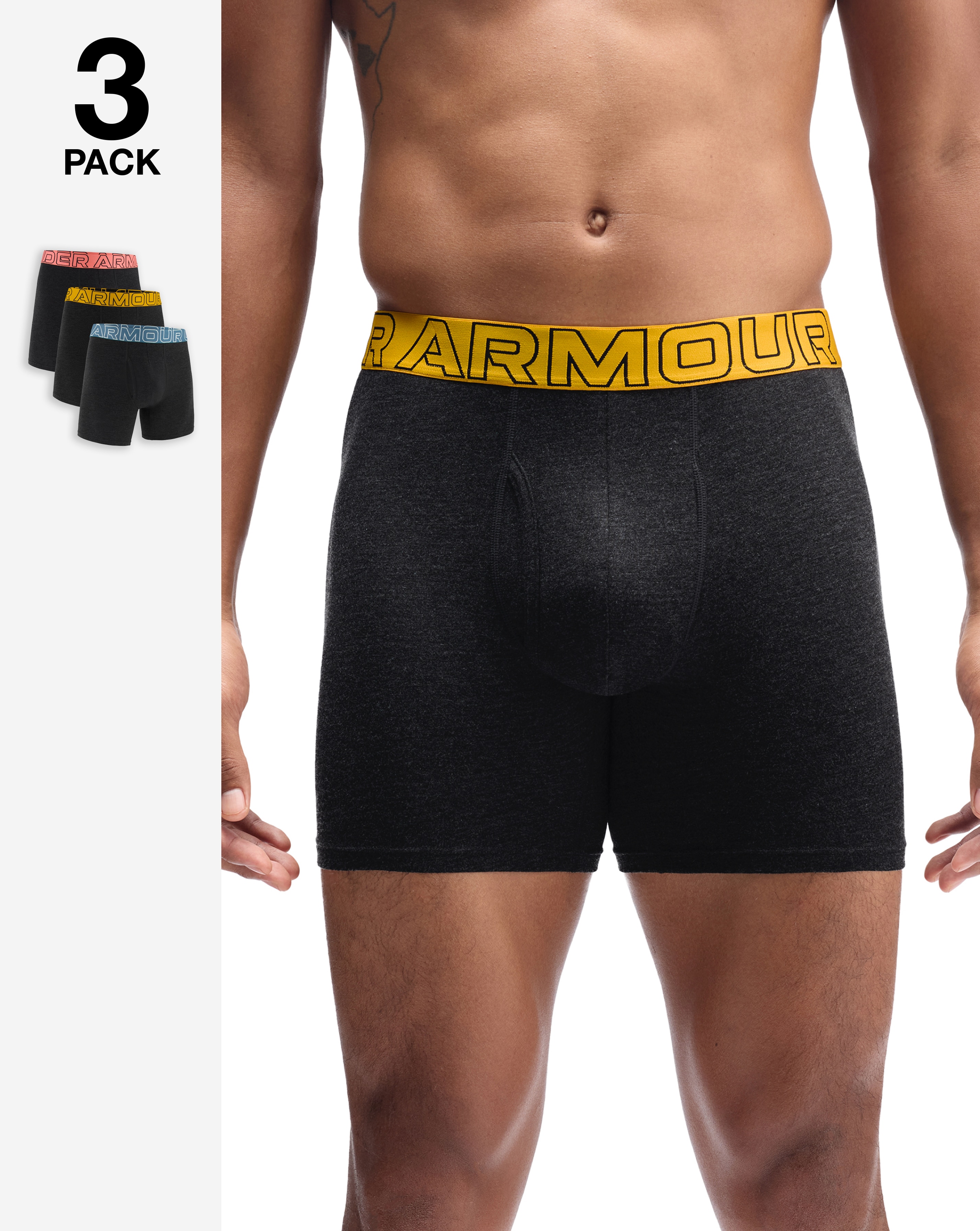New In - Under Armour Performance 3Pk Boxers