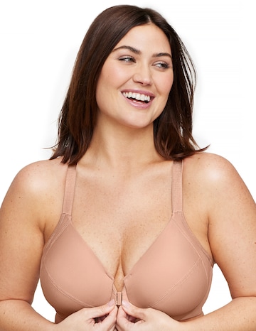 Glamorise Plus Size Front-Fastening WonderWire Bra 1247
