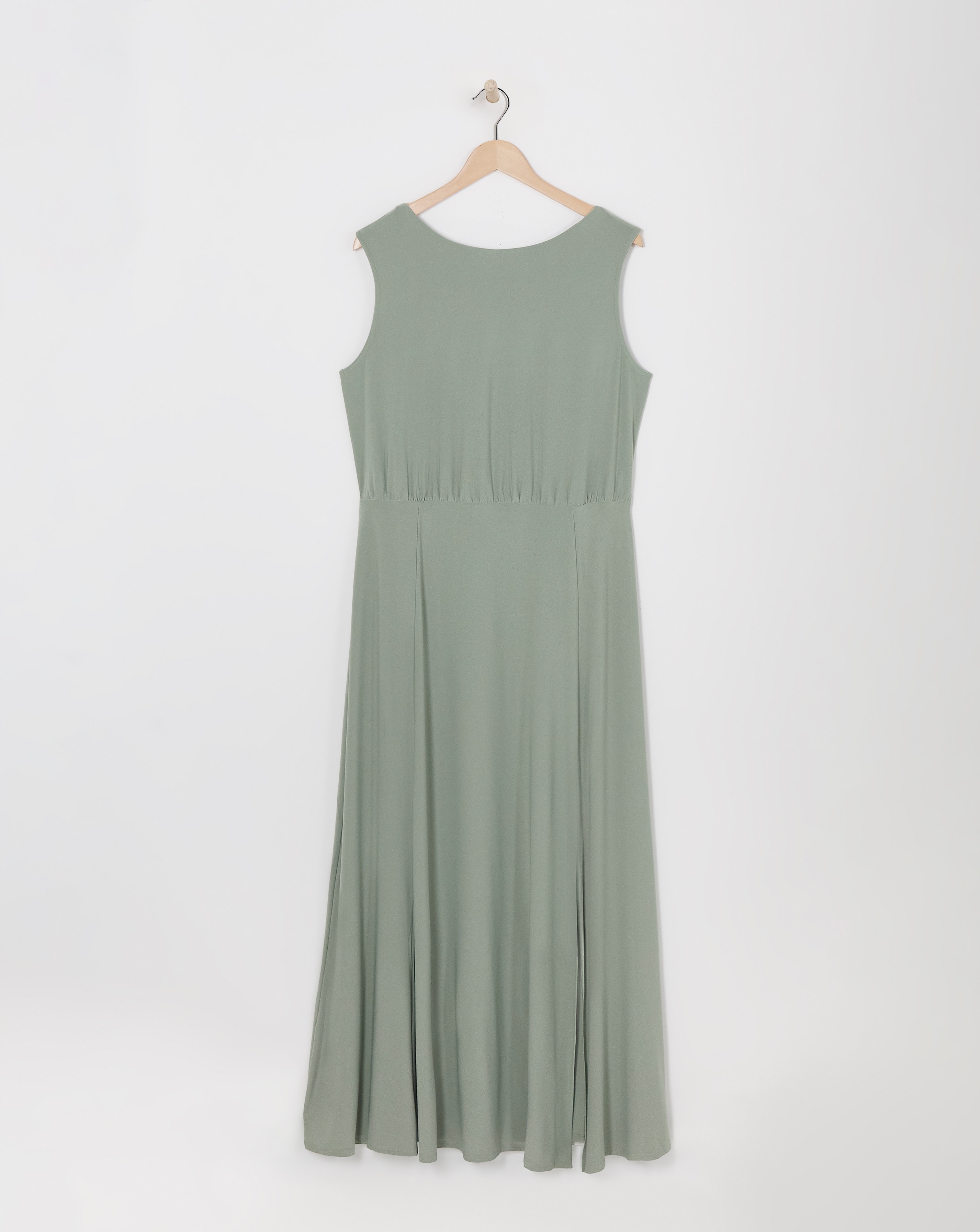 Sage Cowl Back Maxi Dress