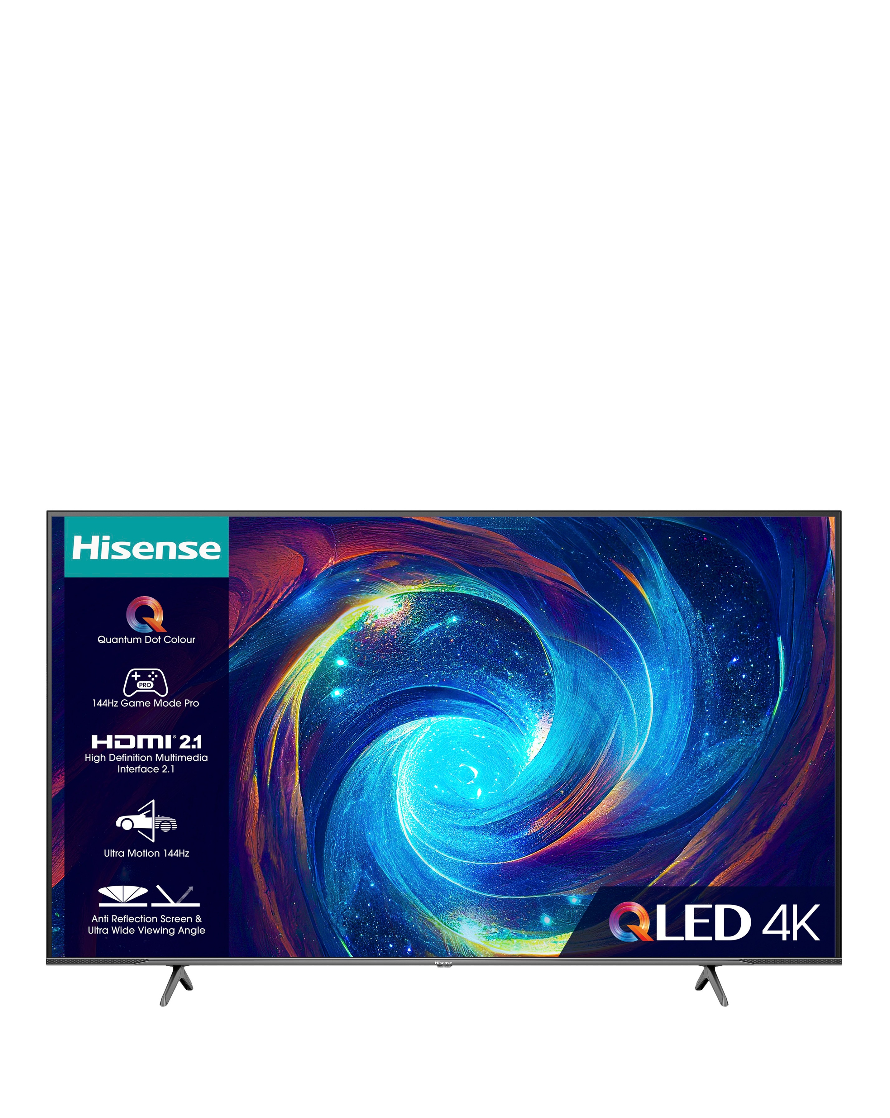 Hisense 55in 55E7KQTUK Pro Smart UHD TV