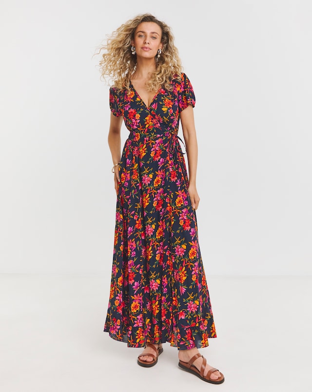 Joe Browns Joyful Floral Wrap Maxi Dress