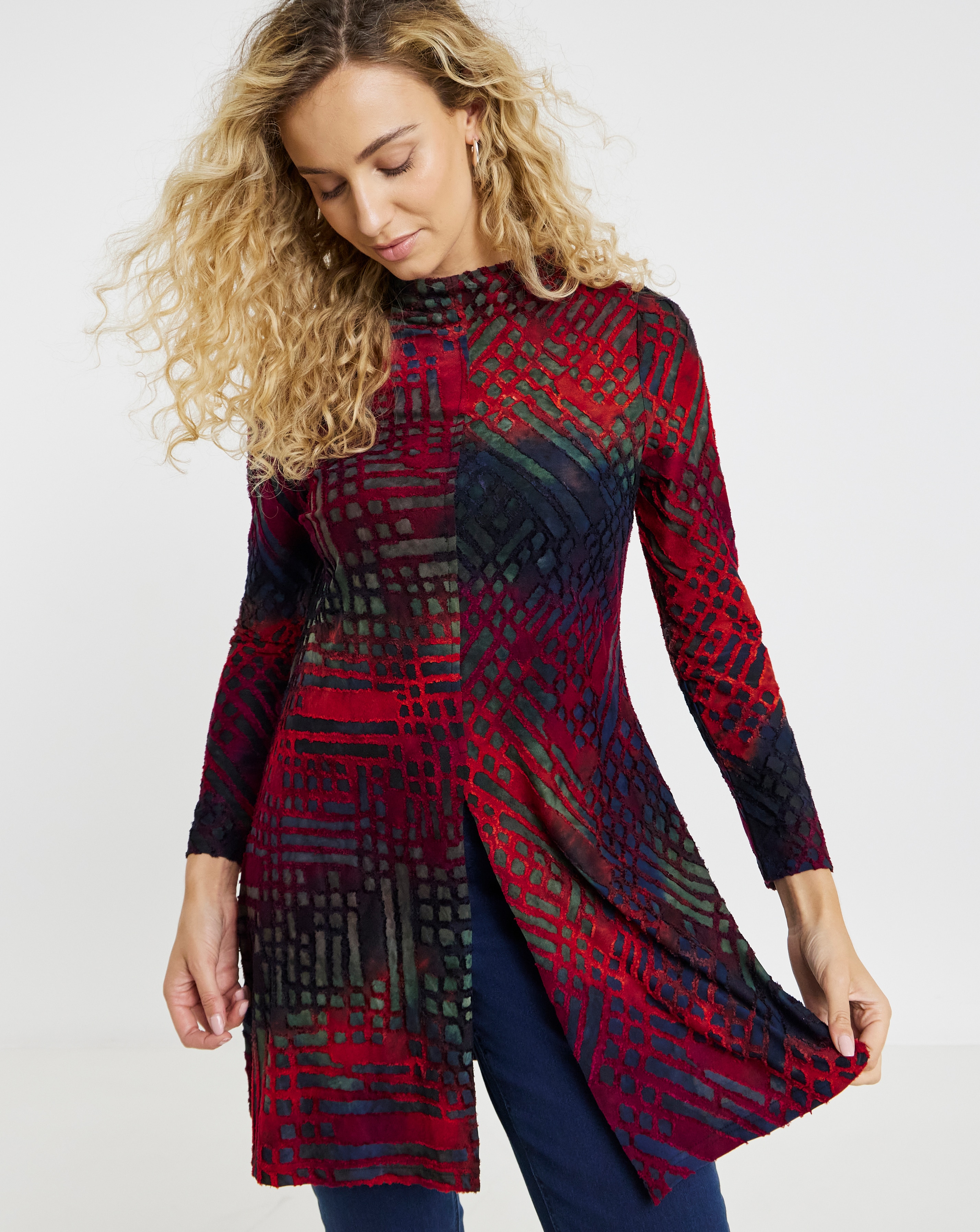 Joe Browns Evelyn Burn Out Jersey Tunic