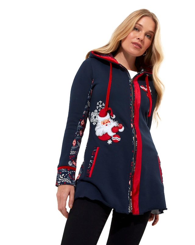 Joe Browns Novelty Zip Christmas Sweat