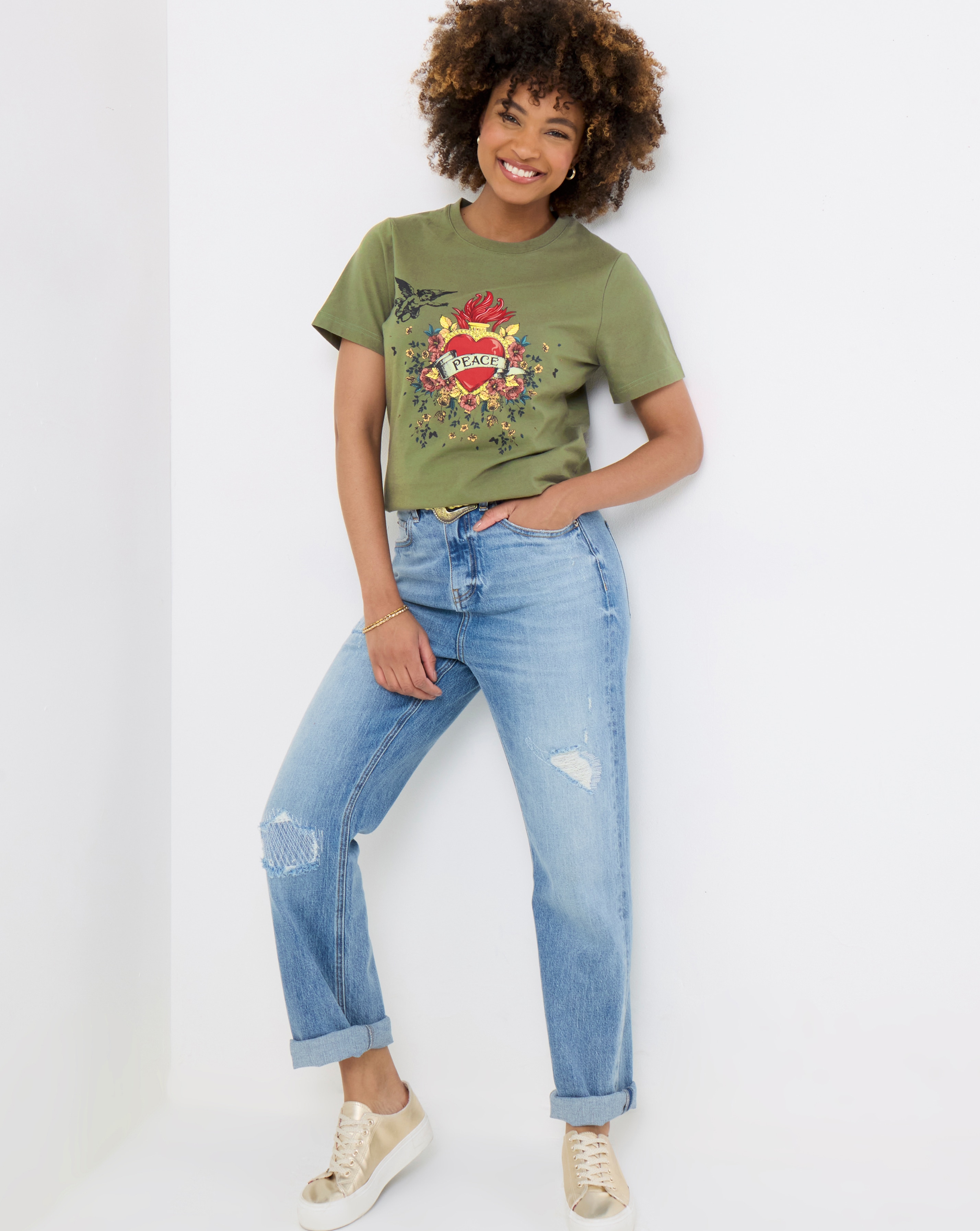 Joe Browns Peace and Love Graphic Tee