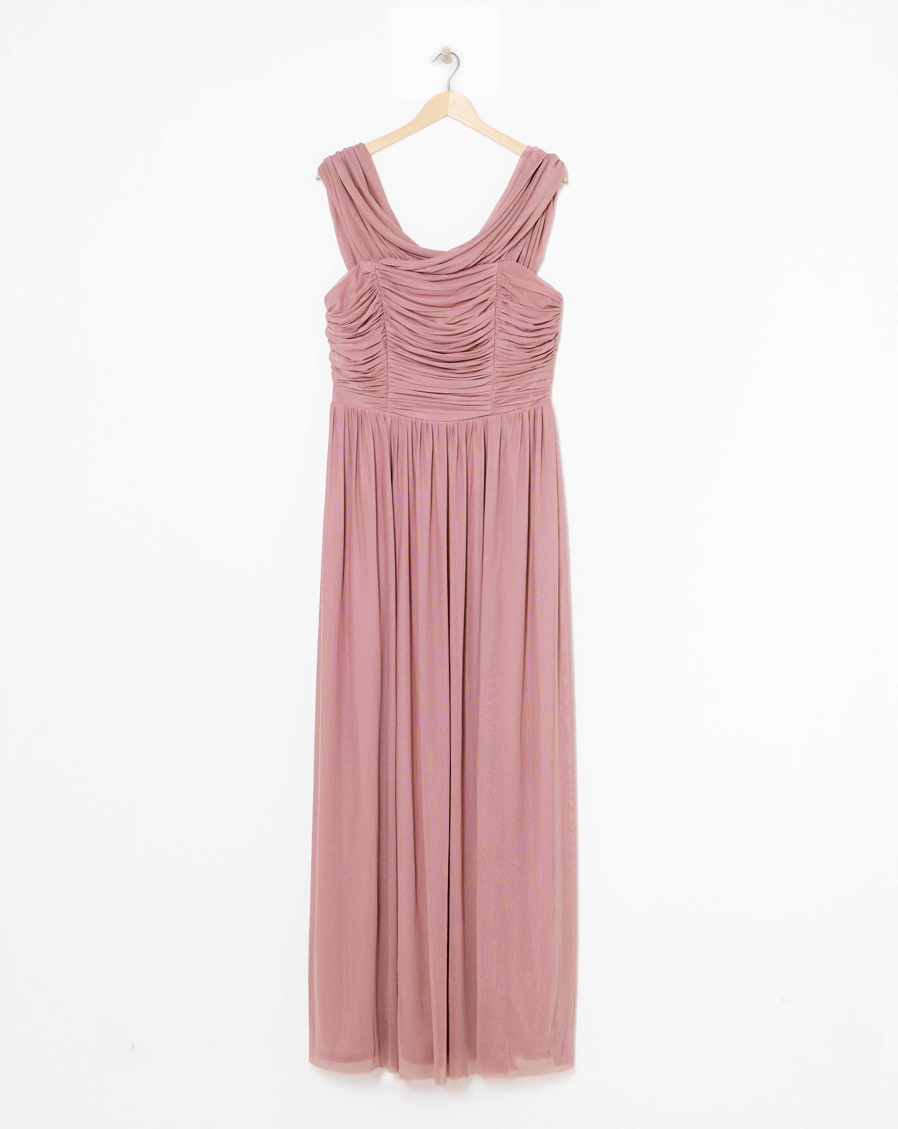 Little Mistress Bardot Split Maxi Dress