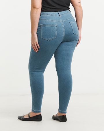 Mid Blue High Waist Super Soft Skinny Jeans