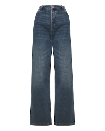 Light Mid Wash 24/7 Wide Leg Jeans
