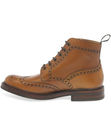 Loake Bedale Mens Wide Fit Brogue Boots