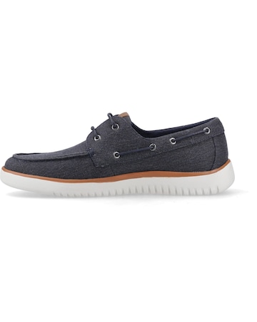 Hush Puppies Daniel Canvas Boat Shoe