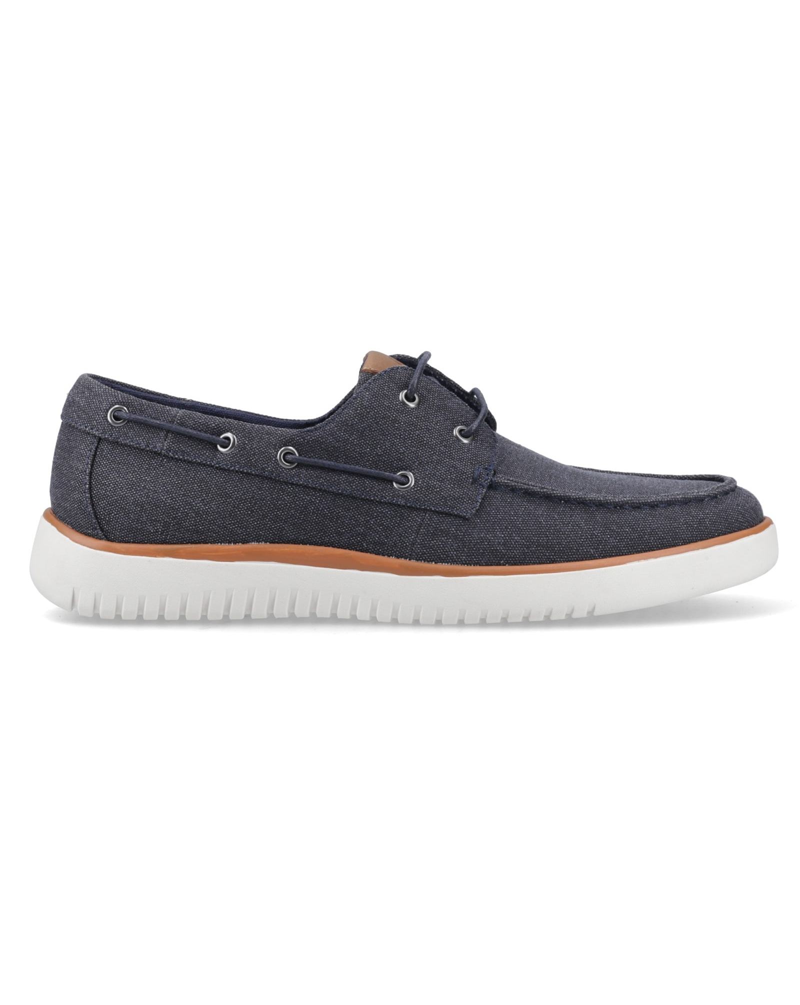 New In - Hush Puppies Daniel Canvas Boat Shoe