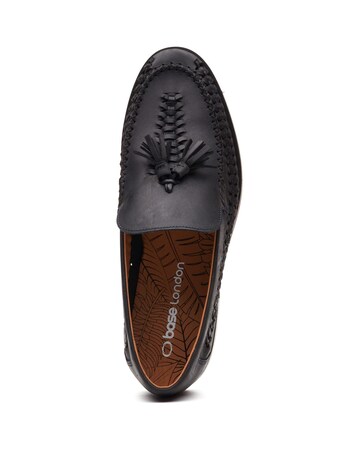 Base London Bracken Leather Weave Loafer
