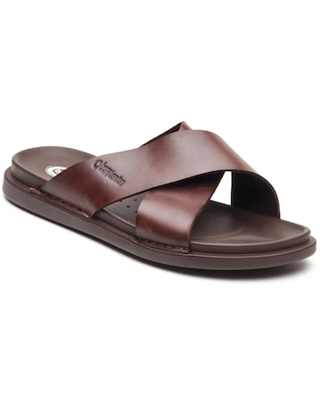 Base London Drift Cross Strap Sandal
