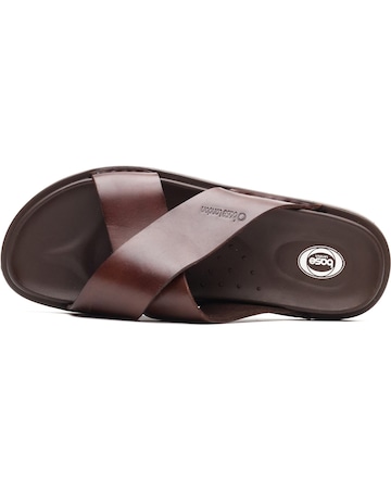 Base London Drift Cross Strap Sandal