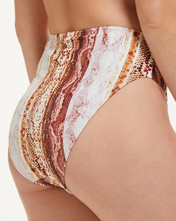 Figleaves Zagora High Waist High Leg Tummy Control Bikini Bottom