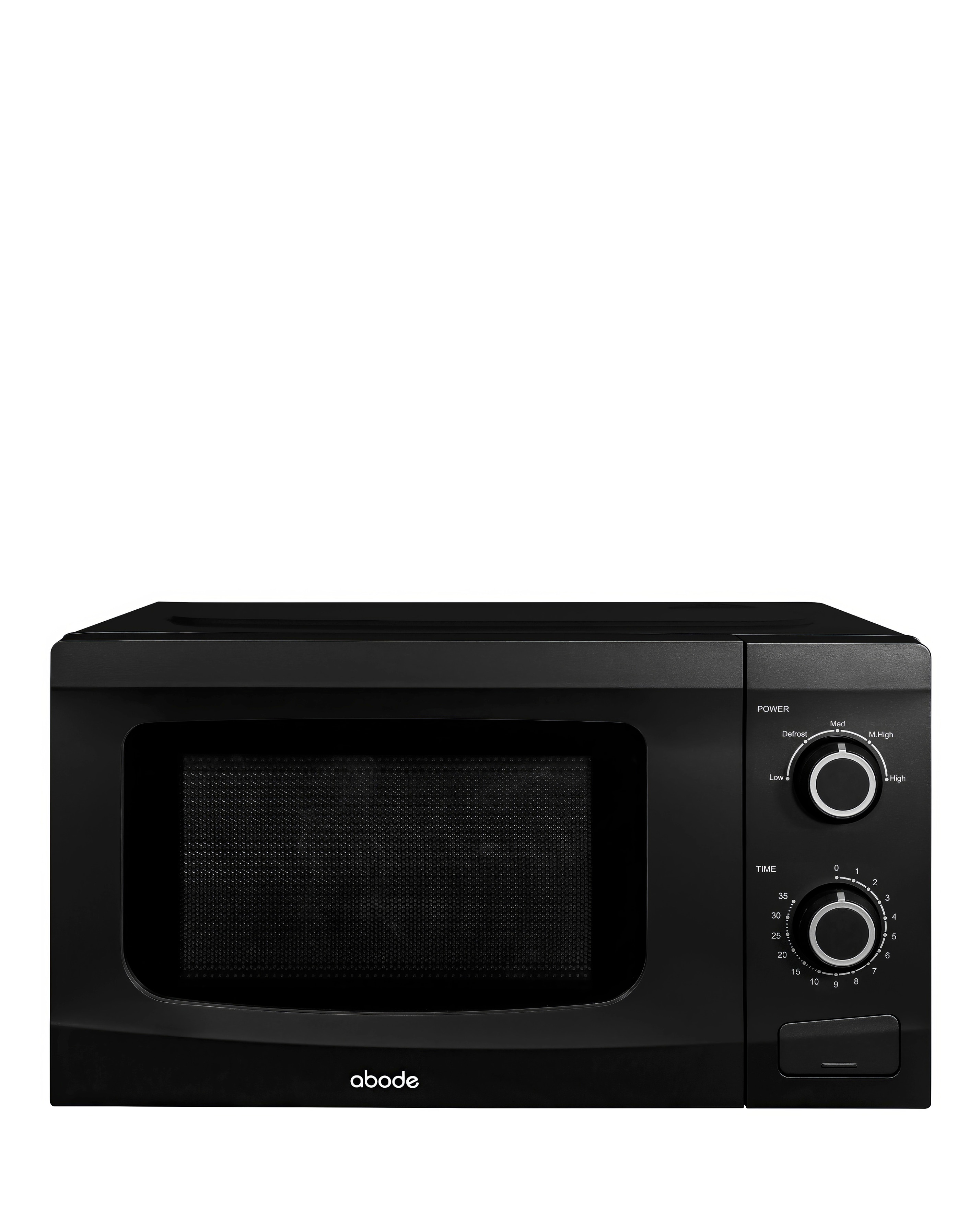 Abode 20L Black Manual Microwave